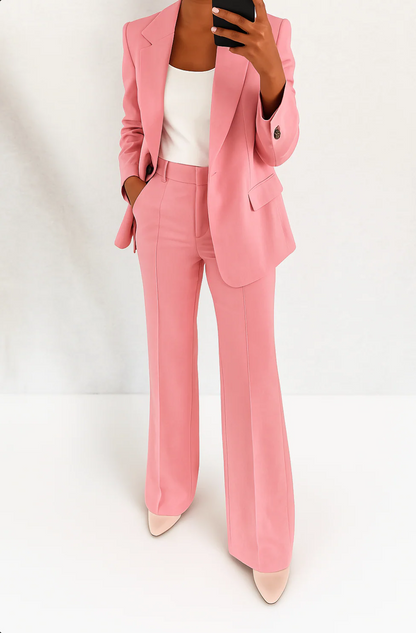 Halima Wide Leg Blazer Suit Set