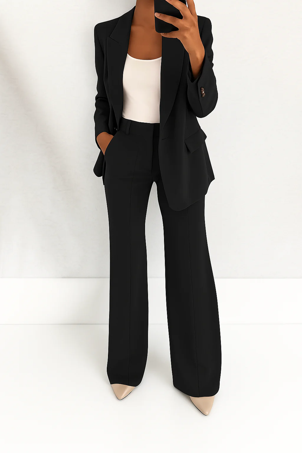 Halima Wide Leg Blazer Suit Set