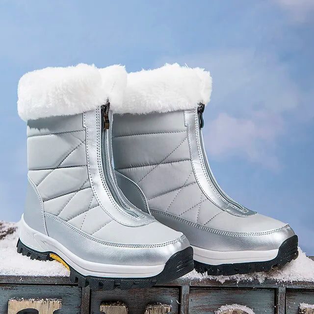 Joscelinde Faux Fur Cuff Snow Boots for Winter