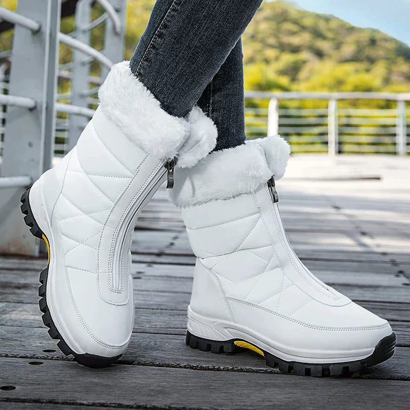 Joscelinde Faux Fur Cuff Snow Boots for Winter