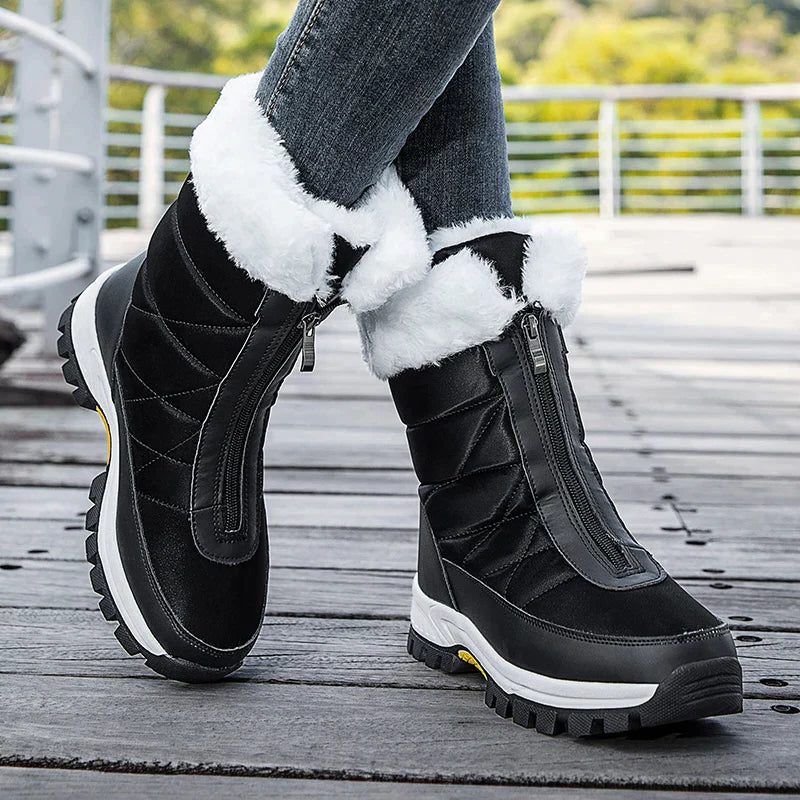 Joscelinde Faux Fur Cuff Snow Boots for Winter