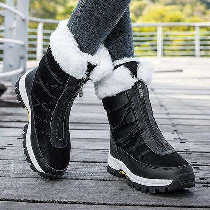 Joscelinde Faux Fur Cuff Snow Boots for Winter