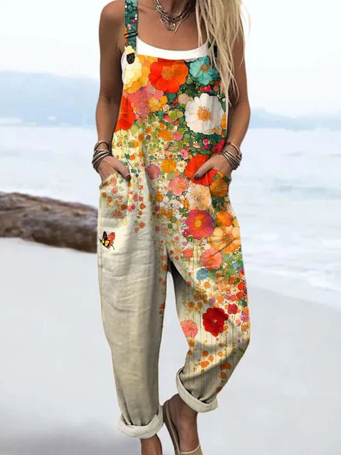 Habiba Floral Wide Leg Jumpsuit
