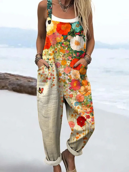 Habiba Floral Wide Leg Jumpsuit