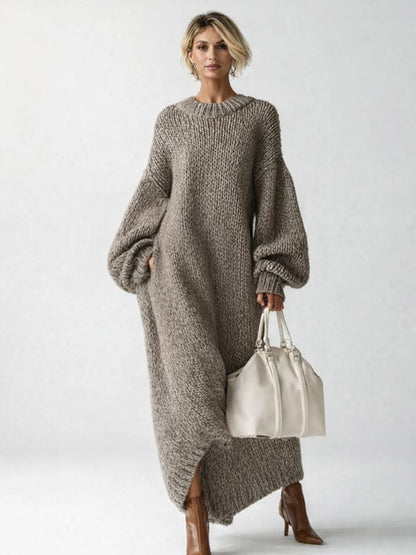 Nantilde Knit Oversized Maxi Sweater Dress
