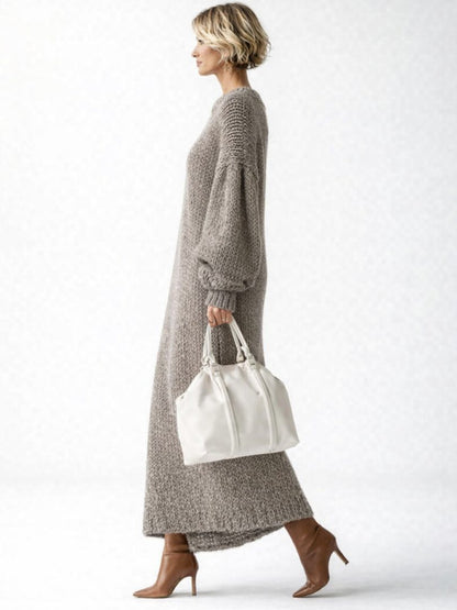 Nantilde Knit Oversized Maxi Sweater Dress