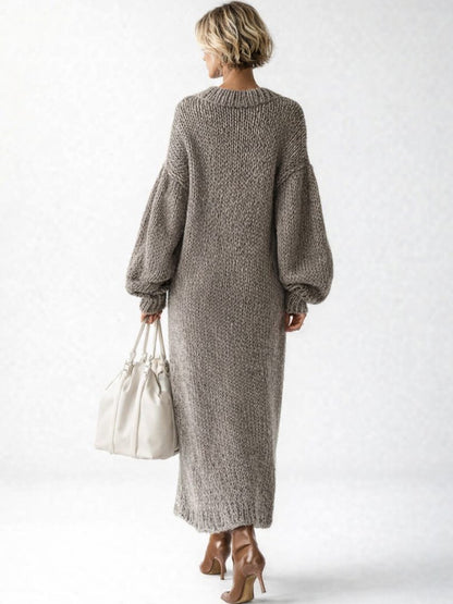 Nantilde Knit Oversized Maxi Sweater Dress