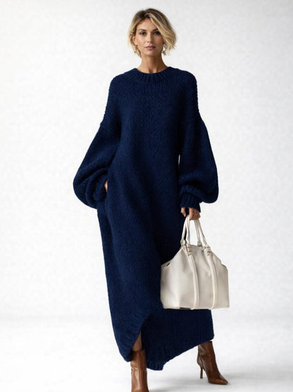 Nantilde Knit Oversized Maxi Sweater Dress