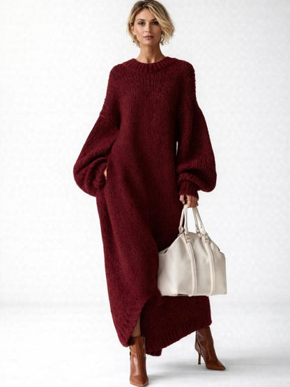 Nantilde Knit Oversized Maxi Sweater Dress