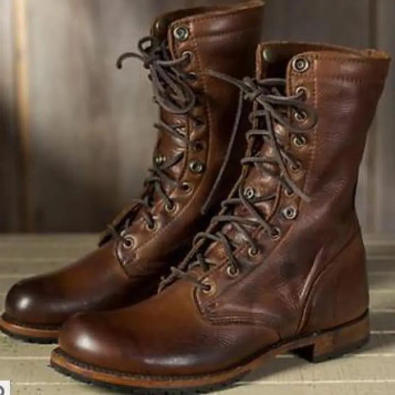 Hawise Lace-Up Ankle Boots for Everyday, Dark Brown