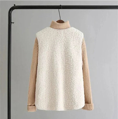 Herleve Ribbed Knit Button-Up Vest