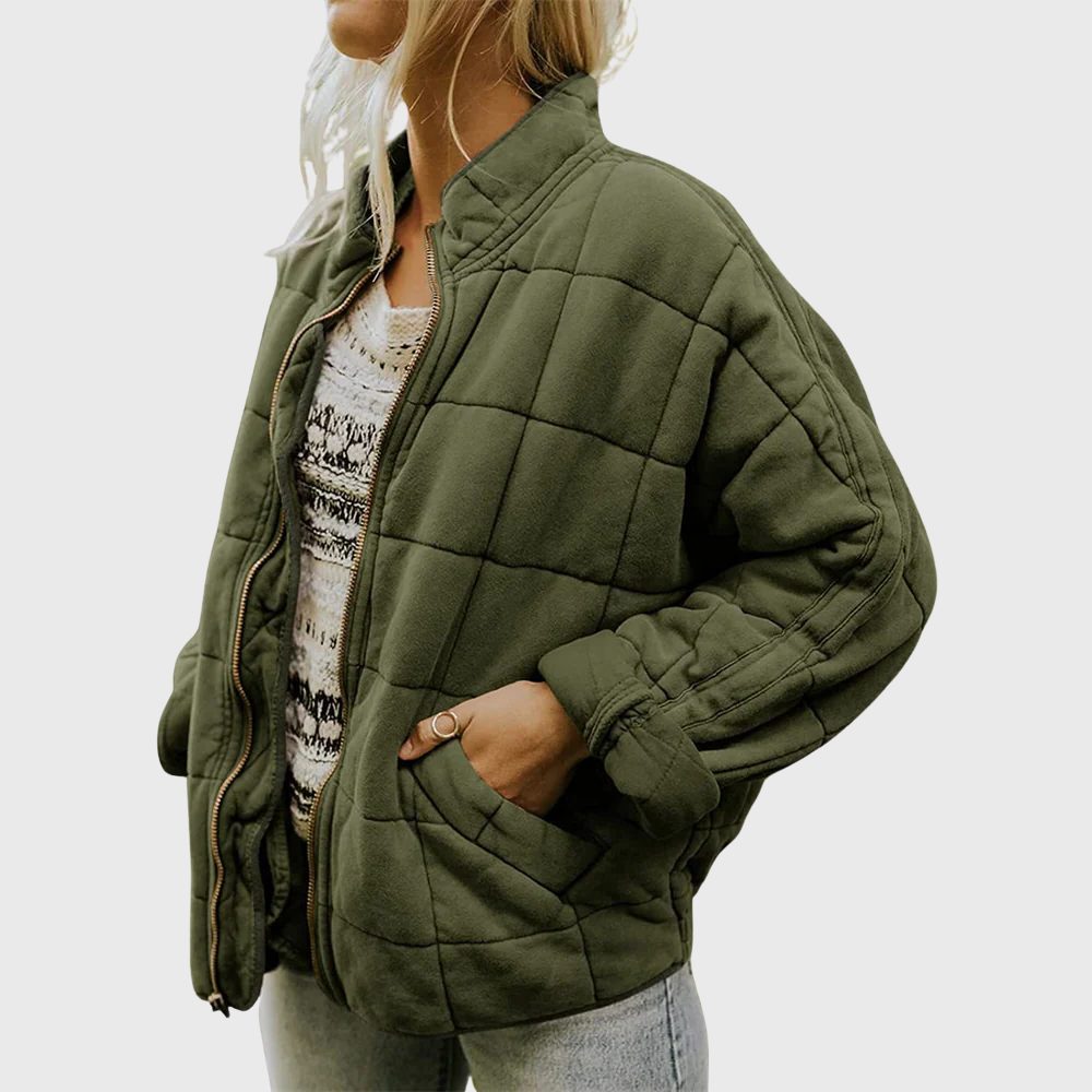 Tassine Quilted Oversized Bomber Jacket