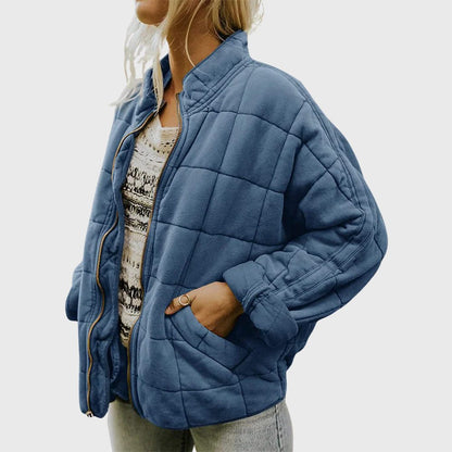 Tassine Quilted Oversized Bomber Jacket