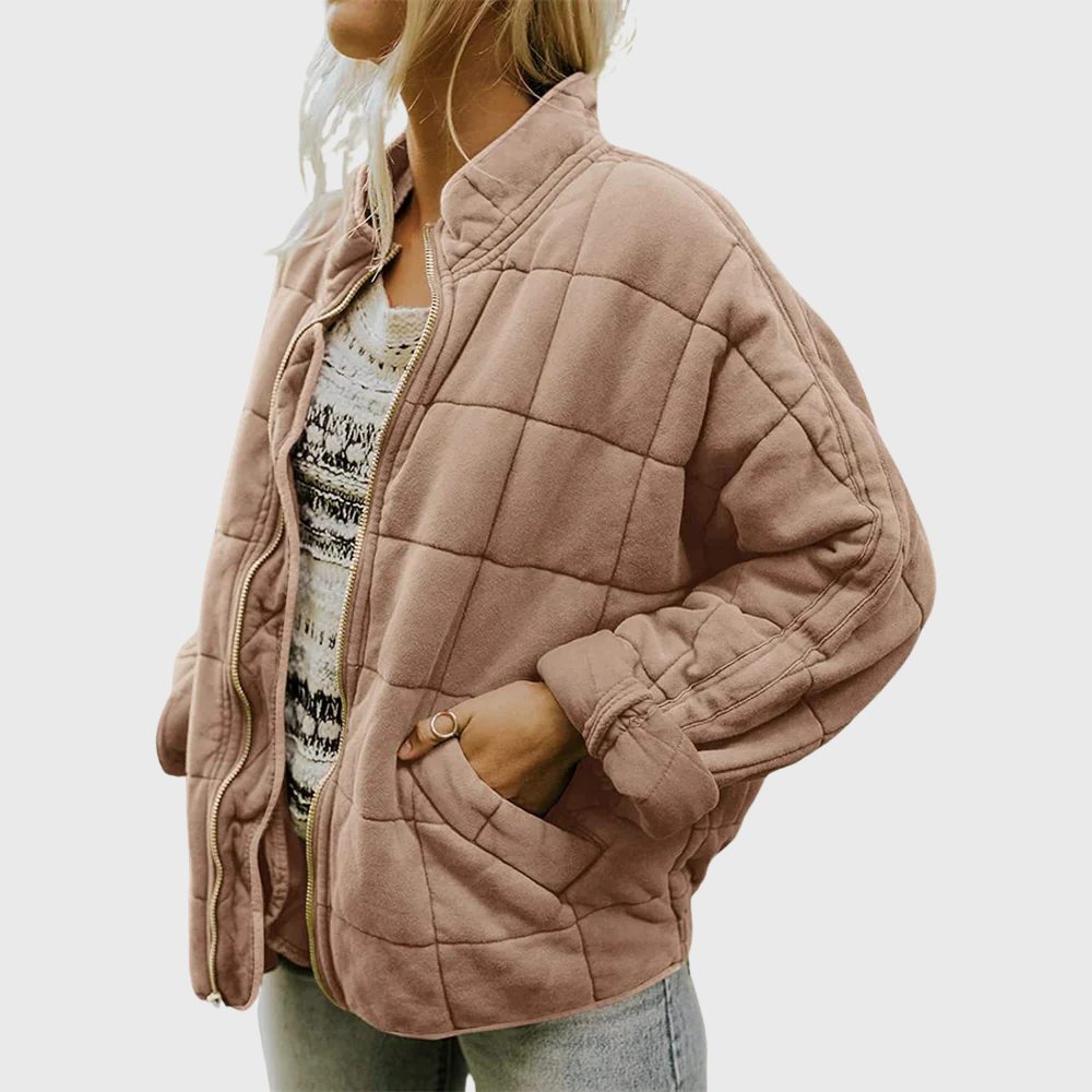 Tassine Quilted Oversized Bomber Jacket