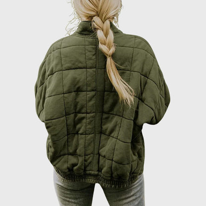 Tassine Quilted Oversized Bomber Jacket