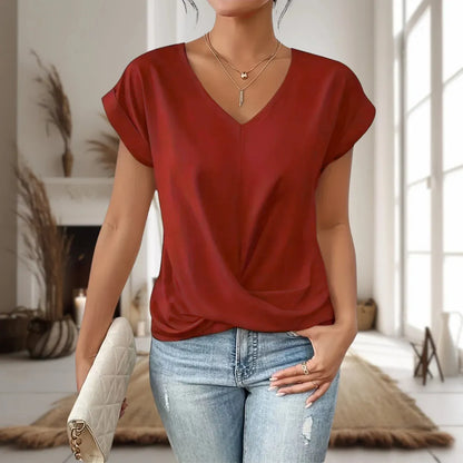 Hedvika V-Neck Short Sleeve T-Shirt