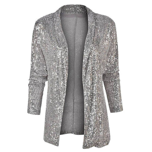 Ysoline Sequin Long Cardigan for Nights Out