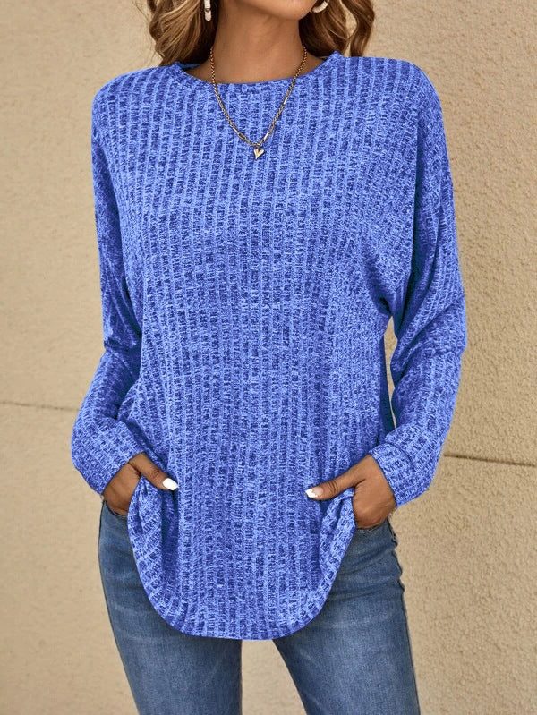 Sibyl Ribbed Knit Jumper with Long Sleeves