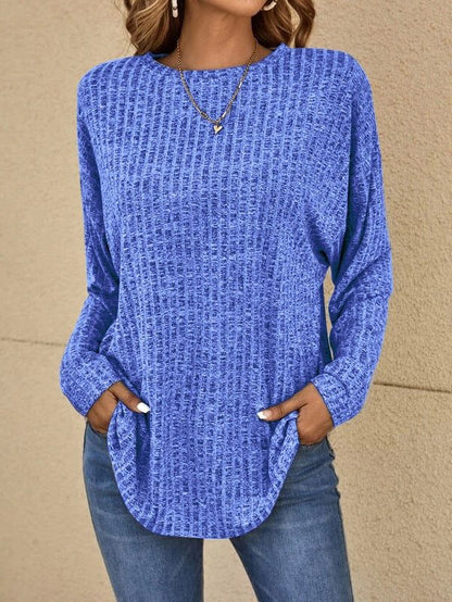 Sibyl Ribbed Knit Jumper with Long Sleeves