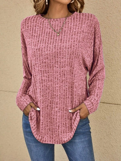 Sibyl Ribbed Knit Jumper with Long Sleeves