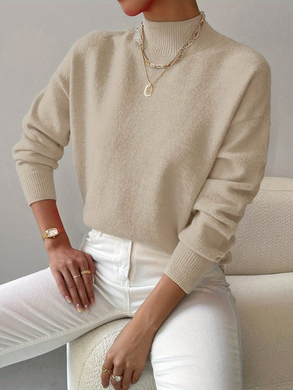 Lienor Ribbed Knit Roll Neck Sweater