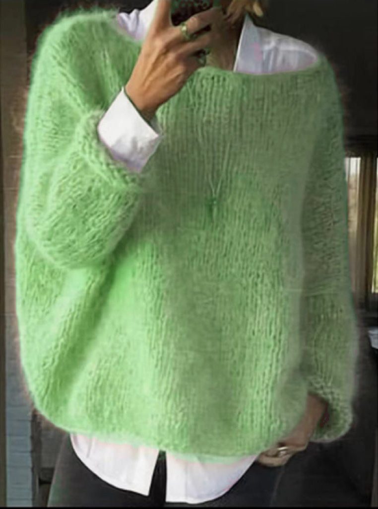 Isembourg Brushed Halo Oversized Sweater