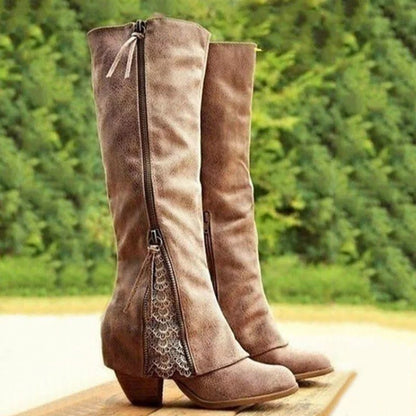 Lietgarde Lace-Up Knee-High Boots for Everyday