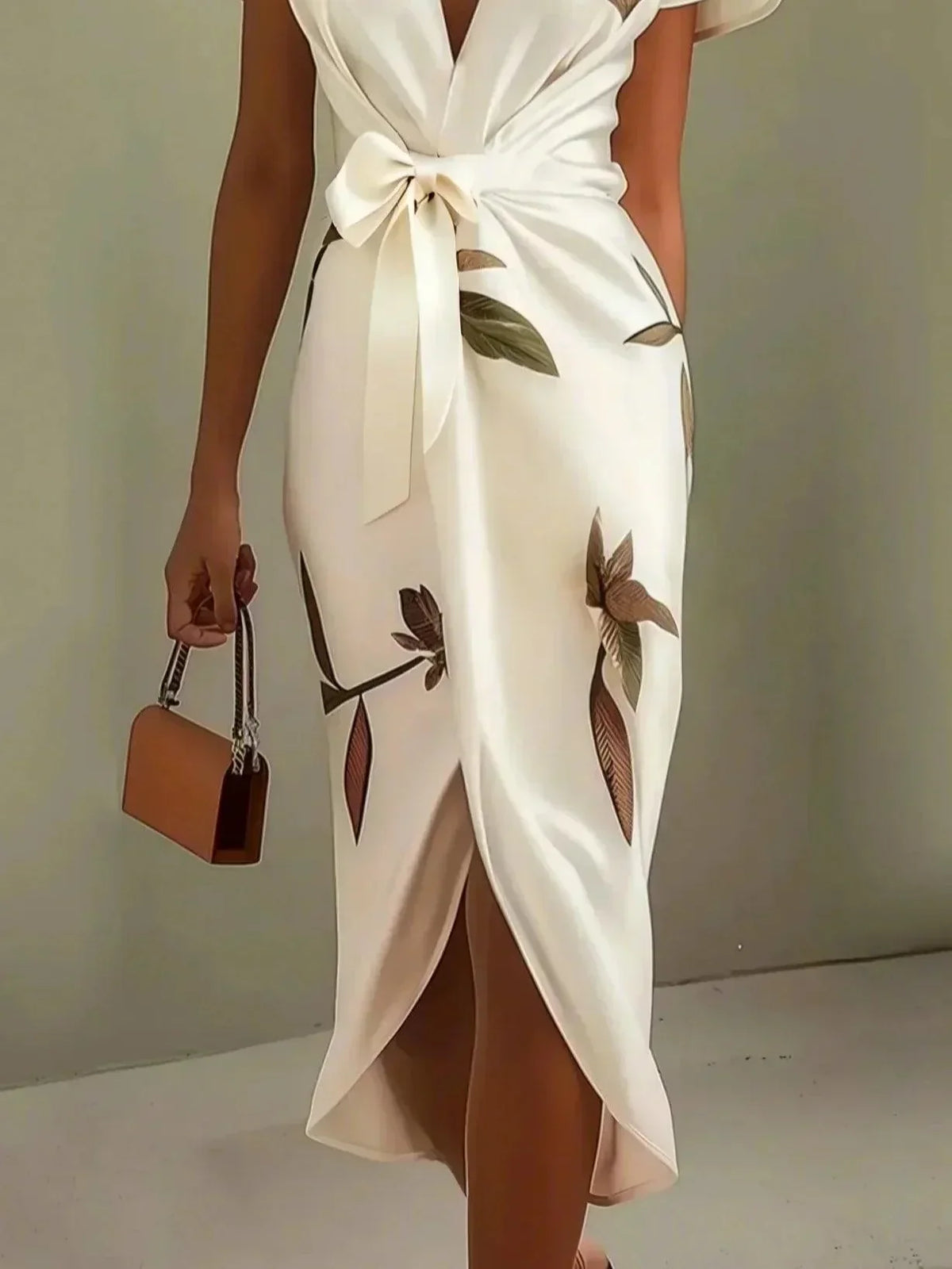 Nadezda Floral Wrap Midi Dress