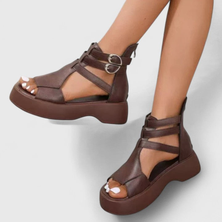 Iseut Platform Open Toe Strappy Sandals
