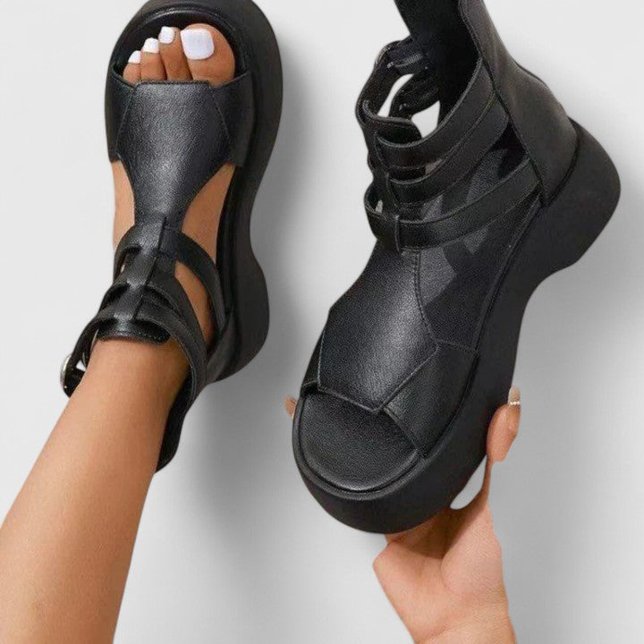 Iseut Platform Open Toe Strappy Sandals
