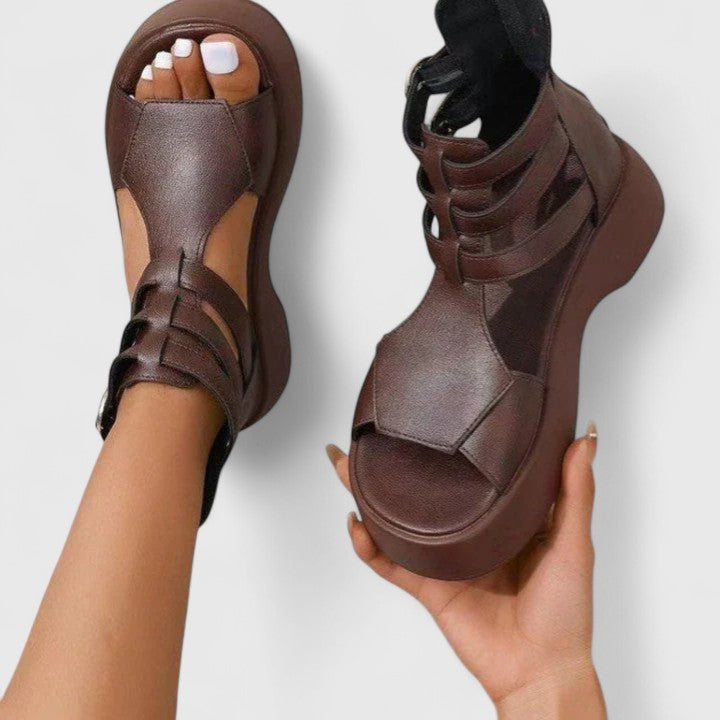 Iseut Platform Open Toe Strappy Sandals