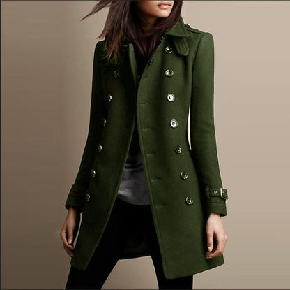 Cecilya Double-Breasted Coat for Winter