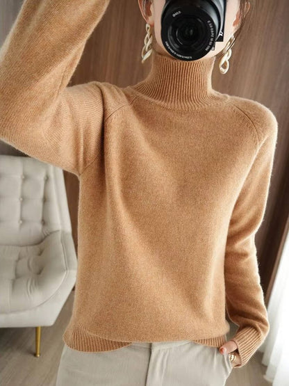 Fredegonde Ribbed Knit Roll Neck Sweater