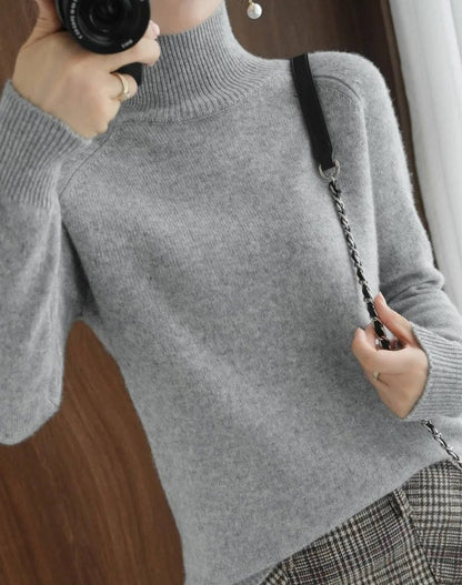 Fredegonde Ribbed Knit Roll Neck Sweater