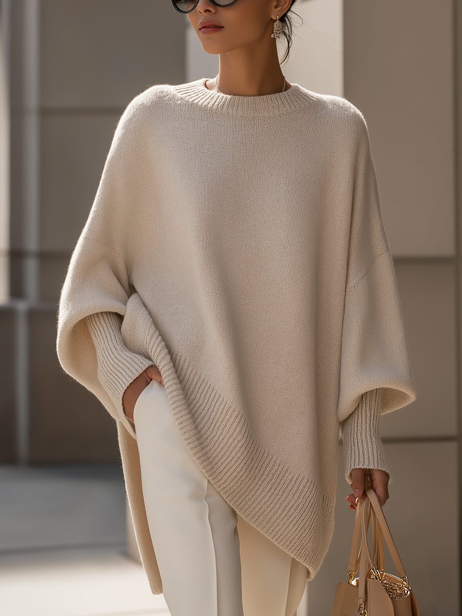 Petronel Ribbed Knit Longline Pullover
