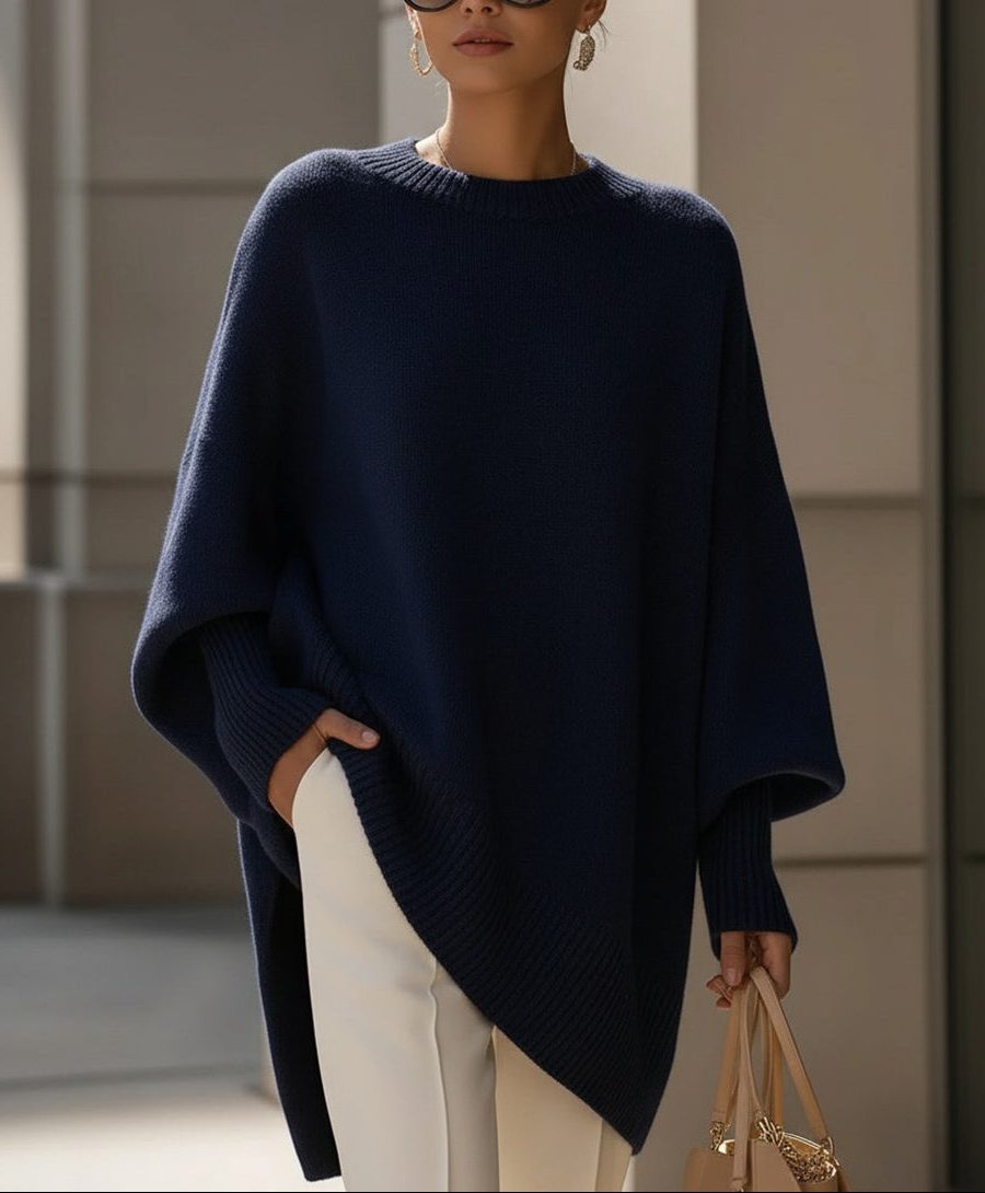 Petronel Ribbed Knit Longline Pullover