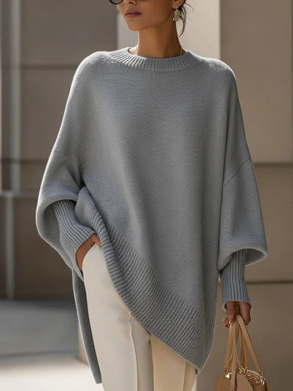 Petronel Ribbed Knit Longline Pullover