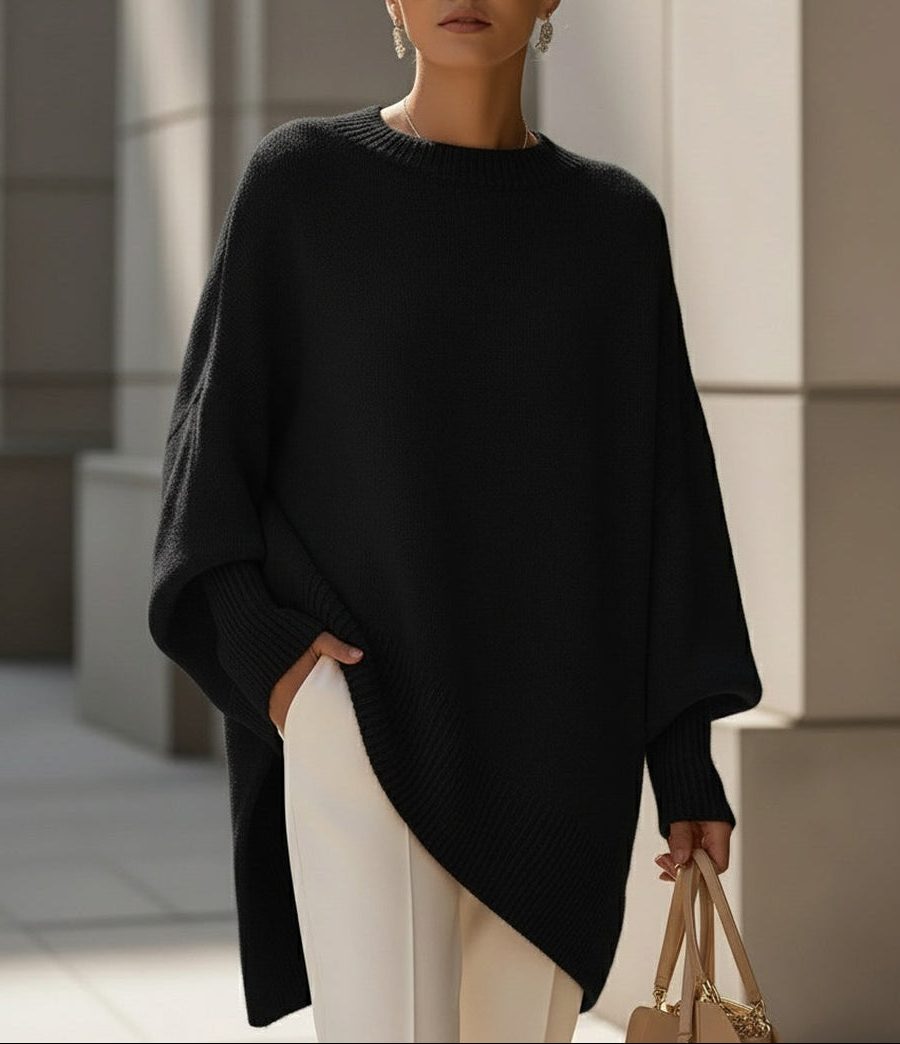 Petronel Ribbed Knit Longline Pullover