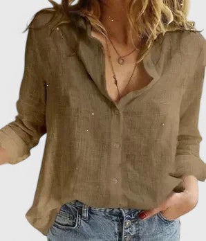 Elena | V-Neck Floral Shirt for Women