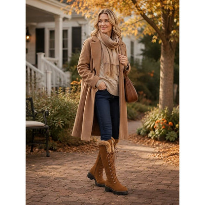 Osanne Lace-Up Platform Knee-High Winter Boots