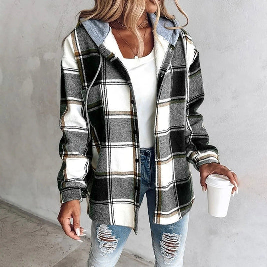 Jacquette Plaid Oversized Cardigan