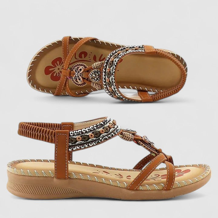 Guiotte Open Toe Beaded Sandals