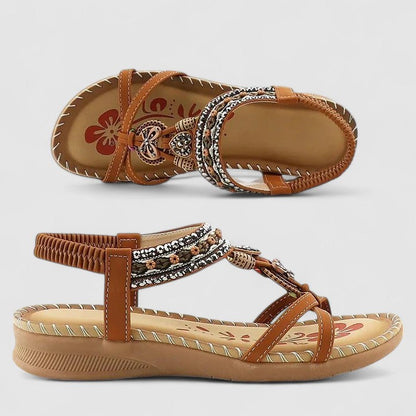 Guiotte Open Toe Beaded Sandals