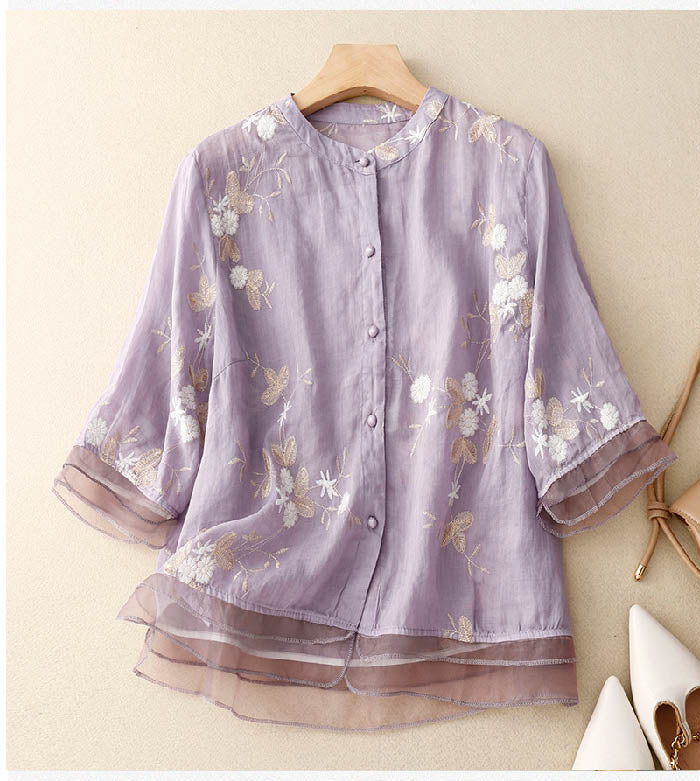 Blodwen Floral Lightweight Blouse