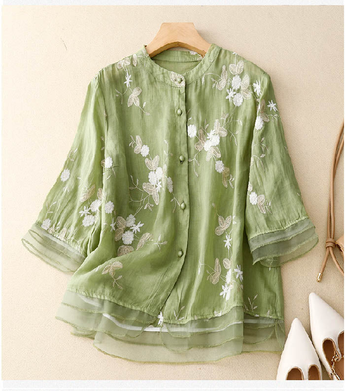Blodwen Floral Lightweight Blouse