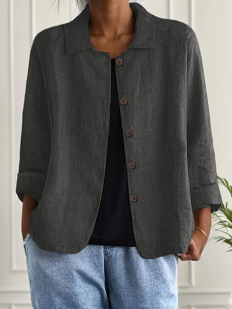 Jarmila Oversized Blazer with Button Front