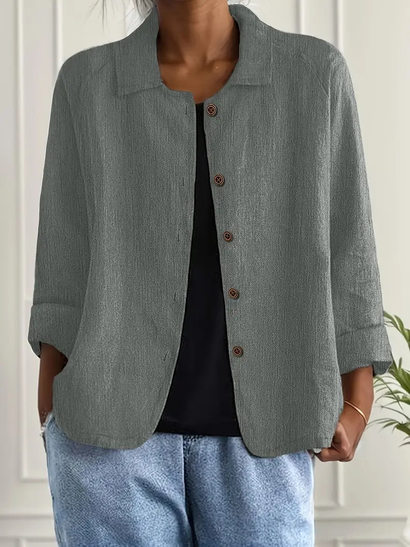 Jarmila Oversized Blazer with Button Front