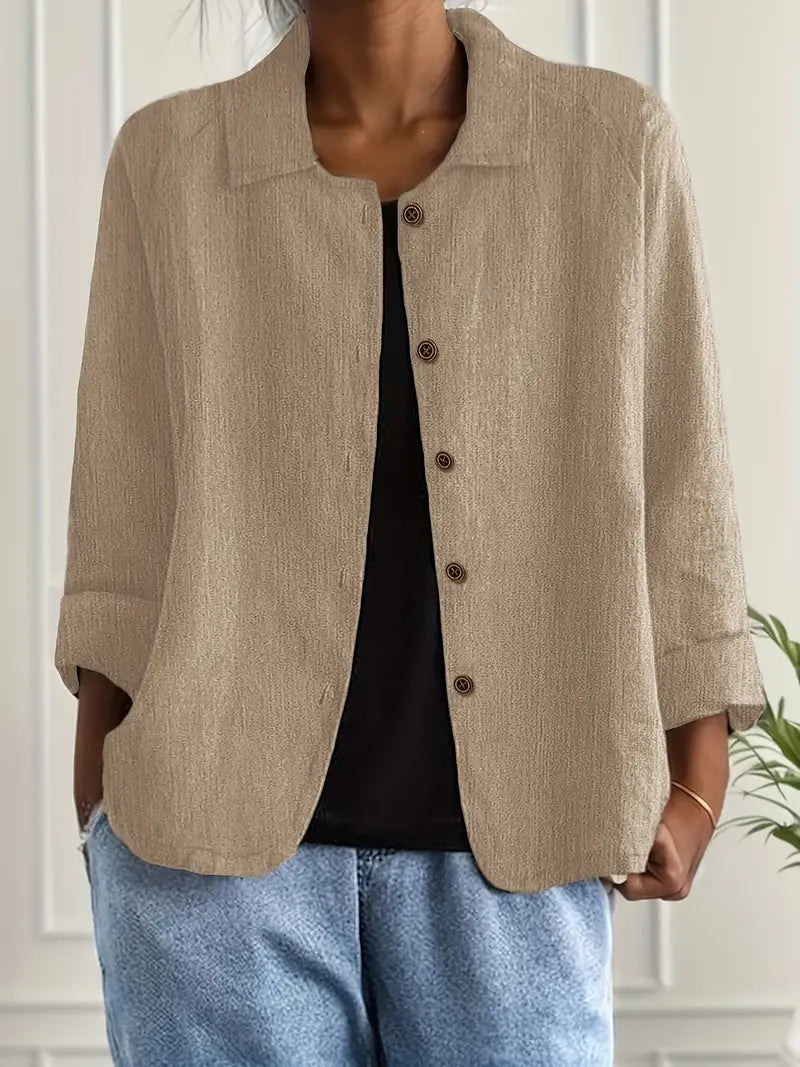 Jarmila Oversized Blazer with Button Front