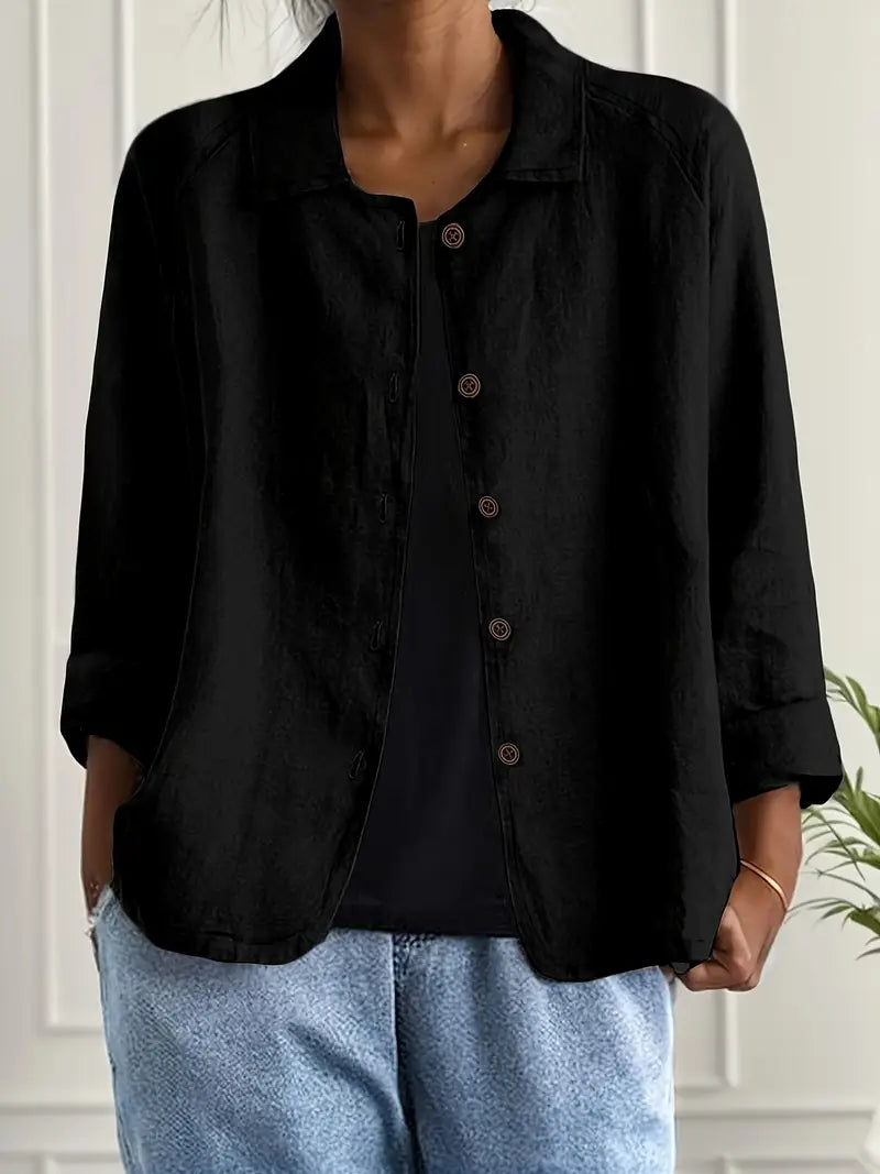 Jarmila Oversized Blazer with Button Front