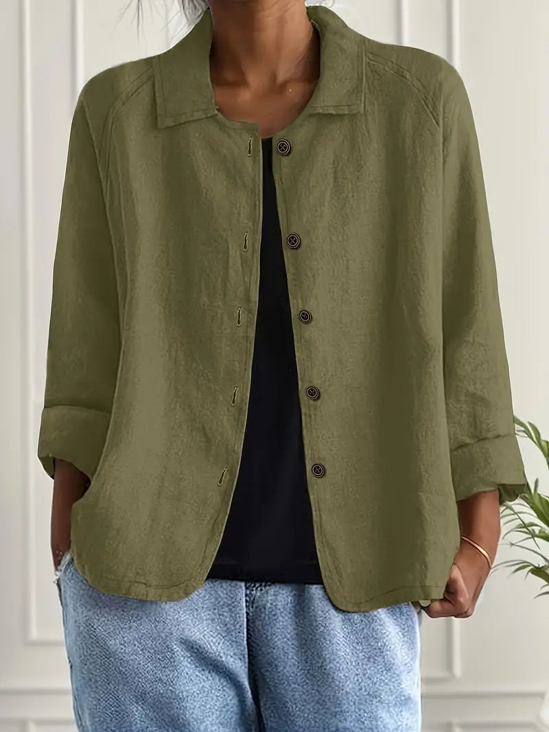 Jarmila Oversized Blazer with Button Front